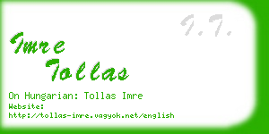 imre tollas business card